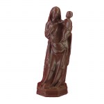 Άγαλμα Παναγίας με παιδί Χριστό χαλκού