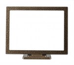 ΚΟΡΝΙΖΑ 13*18 ΤΕΤΡΑΓΩΝΗ ΜΕ ΒΑΣΗ ΚΟΝΤΡΑ ΑΛΟΥΜΙΝΙΟΥ ΜΑΡΤΕΛΕ ΜΑΥΡΟ ΧΡΥΣΟ