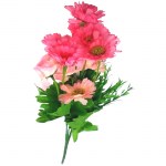 Μπουκέτα λουλούδια ροζ 35-45cm