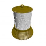 ΗΛΕΚΤΡΙΚΟ ΚΑΝΤΗΛΙ ΜΕ ΤΟΝ ΑΓΙΟ ΓΡΗΓΟΡΙΟ ΠΑΛΑΜΑ ΧΡΥΣΟ