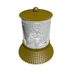 ΗΛΕΚΤΡΙΚΟ ΚΑΝΤΗΛΙ ΜΕ ΤΟΝ ΑΓΙΟ ΤΡΙΦΥΛΛΙΟ ΧΡΥΣΟ