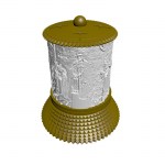 ΗΛΕΚΤΡΙΚΟ ΚΑΝΤΗΛΙ ΜΕ ΤΟΝ ΑΓΙΟ ΑΡΓΥΡΙΟ ΧΡΥΣΟ