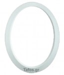 ΚΟΡΝΙΖΑ ΝΕΟΥ ΤΥΠΟΥ 13*18 ΟΒΑΛ ΑΣΠΡΟ ΜΑΤ