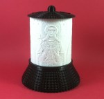 ΗΛΕΚΤΡΙΚΟ ΚΑΝΤΗΛΙ ΜΕ ΤΗΝ ΑΓΙΑ ΒΑΡΒΑΡΑ ΜΑΥΡΟ