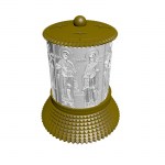 ΗΛΕΚΤΡΙΚΟ ΚΑΝΤΗΛΙ ΜΕ ΤΟΝ ΑΓΙΟ ΧΡΥΣΑΝΘΟ ΚΑΙ ΤΗΝ ΑΓΙΑ ΔΑΡΕΙΑ ΧΡΥΣΟ