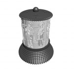 ΗΛΕΚΤΡΙΚΟ ΚΑΝΤΗΛΙ ΜΕ ΤΟΝ ΑΓΙΟ ΧΡΥΣΑΝΘΟ ΚΑΙ ΤΗΝ ΑΓΙΑ ΔΑΡΕΙΑ ΑΣΗΜΙ