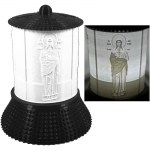 ΗΛΕΚΤΡΙΚΟ ΚΑΝΤΗΛΙ ΜΕ ΤΗΝ ΑΓΙΑ ΔΑΦΝΗ ΜΑΥΡΟ