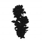 Ηλιολούλουδο πλαστικό μαύρο