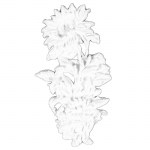 Ηλιολούλουδο πλαστικό λευκό