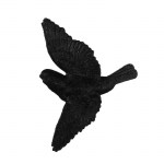 Περιστέρι σε πτήση πλαστικό μαύρο