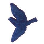 Περιστέρι σε πτήση πλαστικό μπλε