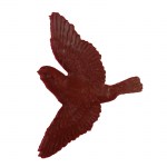 Περιστέρι σε πτήση πλαστικό μπορντό