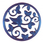 Πουλί σε κύκλο πλαστικό μπλε