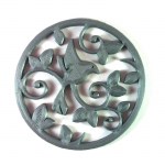 Πουλί σε κύκλο πλαστικό ασημί