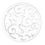 Πουλί σε κύκλο πλαστικό λευκό