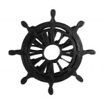Τιμόνι πλοίου καλλιτεχνικό πλαστικό μαύρο