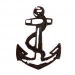 Άγκυρα καλλιτεχνική πλαστική μαύρη