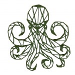 Χταπόδι γεωμετρικό πλαστικό λαδί