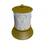 ΗΛΕΚΤΡΙΚΟ ΚΑΝΤΗΛΙ ΜΕ ΤΟΝ ΑΓΙΟ ΓΕΝΝΑΔΙΟ ΧΡΥΣΟ