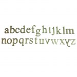 Γράμματα λατινικά πλαστικά ανάγλυφα χρυσά μικρά