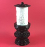 ΗΛΕΚΤΡΙΚΟ ΚΑΝΤΗΛΙ ΜΕ ΤΟΝ ΑΓΙΟ ΓΡΗΓΟΡΙΟ ΠΑΛΑΜΑ ΜΙΚΡΟ ΜΑΥΡΟ