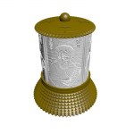 ΗΛΕΚΤΡΙΚΟ ΚΑΝΤΗΛΙ ΜΕ ΤΟΝ ΑΓΙΟ ΙΕΡΩΝΥΜΟ ΧΡΥΣΟ