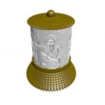 ΗΛΕΚΤΡΙΚΟ ΚΑΝΤΗΛΙ ΜΕ ΤΟΝ ΑΓΙΟ ΙΣΙΔΩΡΟ ΧΡΥΣΟ