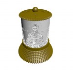 ΗΛΕΚΤΡΙΚΟ ΚΑΝΤΗΛΙ ΜΕ ΤΟΝ ΑΓΙΟ ΛΕΟΝΤΑ ΧΡΥΣΟ