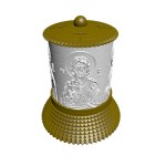 ΗΛΕΚΤΡΙΚΟ ΚΑΝΤΗΛΙ ΜΕ ΤΟΝ ΑΓΙΑ ΜΑΡΙΑ ΤΗΝ ΑΙΓΥΠΤΙΑ ΧΡΥΣΟ