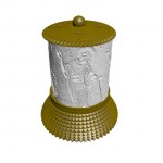 ΗΛΕΚΤΡΙΚΟ ΚΑΝΤΗΛΙ ΜΕ ΤΟΝ ΑΓΙΟ ΝΑΟΥΜ ΧΡΥΣΟ