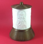 ΗΛΕΚΤΡΙΚΟ ΚΑΝΤΗΛΙ ΜΕ ΤΗΝ ΑΓΙΑ ΟΛΓΑ ΧΡΥΣΟ