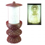 ΗΛΕΚΤΡΙΚΟ ΚΑΝΤΗΛΙ ΜΕ ΤΟΝ ΑΓΙΟ ΓΡΗΓΟΡΙΟ ΠΑΛΑΜΑ ΜΙΚΡΟ ΧΑΛΚΟΥ