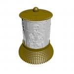 ΗΛΕΚΤΡΙΚΟ ΚΑΝΤΗΛΙ ΜΕ ΤΟΝ ΑΓΙΟ ΡΗΓΙΝΟ ΧΡΥΣΟ