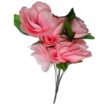 Μπουκέτα λουλούδια ροζ 35-45cm