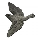 Περιστέρι σε πτήση πλαστικό ασημί 7εκ