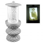 ΗΛΕΚΤΡΙΚΟ ΚΑΝΤΗΛΙ ΜΕ ΤΟΝ ΑΓΙΟ ΣΑΒΒΑ ΜΙΚΡΟ ΜΑΡΜΑΡΟ