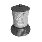 ΗΛΕΚΤΡΙΚΟ ΚΑΝΤΗΛΙ ΜΕ ΤΟΝ ΑΓΙΟ ΣΕΡΓΙΟ ΑΣΗΜΙ