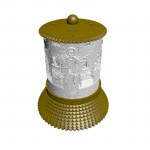 ΗΛΕΚΤΡΙΚΟ ΚΑΝΤΗΛΙ ΜΕ ΤΟΝ ΑΓΙΟ ΣΙΛΑ ΧΡΥΣΟ