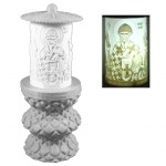 ΗΛΕΚΤΡΙΚΟ ΚΑΝΤΗΛΙ ΜΕ ΤΟΝ ΑΓΙΟ ΣΠΥΡΙΔΩΝΑ ΜΙΚΡΟ ΜΑΡΜΑΡΟ