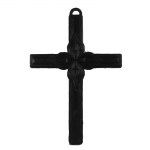 ΣΤΑΥΡΟΣ ΠΛΑΣΤΙΚΟΣ ΜΕ ΛΟΥΛΟΥΔΙ ΜΑΥΡΟΣ