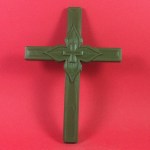 ΣΤΑΥΡΟΣ ΠΛΑΣΤΙΚΟΣ ΜΕ ΛΟΥΛΟΥΔΙ  15Χ11 ΟΣΤΕΟΦΥΛΑΚΕΙΟΥ ΛΑΔΙ