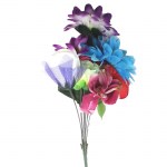 Μπουκέτα λουλούδια πολύχρωμα 35-45cm