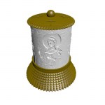 ΗΛΕΚΤΡΙΚΟ ΚΑΝΤΗΛΙ ΜΕ ΤΗΝ ΑΓΙΑ ΘΕΟΔΟΣΙΑ ΧΡΥΣΟ