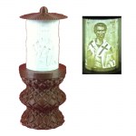 ΗΛΕΚΤΡΙΚΟ ΚΑΝΤΗΛΙ ΜΕ ΤΟΝ ΑΓΙΟ ΒΑΡΝΑΒΑ ΜΙΚΡΟ ΧΑΛΚΟΥ