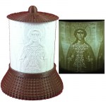 ΗΛΕΚΤΡΙΚΟ ΚΑΝΤΗΛΙ ΜΕ ΤΗΝ ΑΓΙΑ ΒΑΡΒΑΡΑ ΧΑΛΚΟΥ