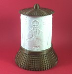 ΗΛΕΚΤΡΙΚΟ ΚΑΝΤΗΛΙ ΜΕ ΤΟΝ ΑΓΙΟ ΧΑΡΑΛΑΜΠΟ ΧΡΥΣΟ