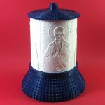 ΗΛΕΚΤΡΙΚΟ ΚΑΝΤΗΛΙ ΜΕ ΤΟΝ ΑΓΙΟ ΧΑΡΑΛΑΜΠΟ ΜΠΛΕ