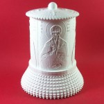 ΗΛΕΚΤΡΙΚΟ ΚΑΝΤΗΛΙ ΜΕ ΤΟΝ ΑΓΙΟ ΧΑΡΑΛΑΜΠΟ ΛΕΥΚΟ