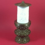 ΗΛΕΚΤΡΙΚΟ ΚΑΝΤΗΛΙ ΜΕ ΤΗΝ ΑΓΙΑ ΧΡΥΣΑΝΘΗ ΜΙΚΡΟ ΧΡΥΣΟ