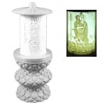 ΗΛΕΚΤΡΙΚΟ ΚΑΝΤΗΛΙ ΜΕ ΤΟΝ ΑΓΙΟ ΧΡΙΣΤΟΦΟΡΟ ΜΙΚΡΟ ΜΑΡΜΑΡΟ